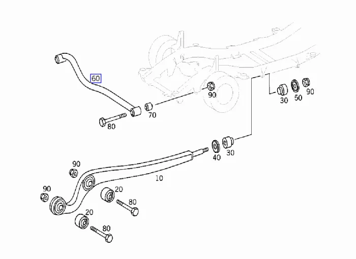 4633300707 Suspension Parts  Lateral Arm for MERCEDES-BENZ G-CLASS (W463)