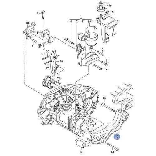 7D0399207B* Transmission Parts Transmission Mount for VW EUROVAN T4 Van (70A, 70H, 7DA, 7DH), TRANSPORTER Mk IV Platform/Chassis (70E, CARAVELLE T4 Bus (70B, 70C, 7DB, 7DK, 70J, 70K, 7DC, 7DJ)