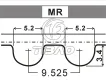 636566 Engine Parts Timing Belt for CHEVROLET LANOS Saloon, DAEWOO, GM KOREA GENTRA Saloon, HOLDEN COMBO Van (XC), OPEL MERIVA A MPV (X03), VAUXHALL MERIVA A (X03)