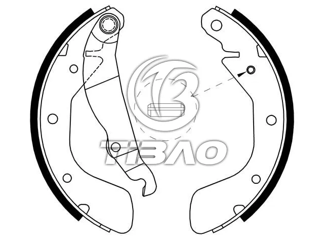 1605953 Brake Shoe Set for CHEVROLET OPTRA (1J_), DAEWOO, GM KOREA NUBIRA Break (J200), NUBIRA Wagon (J200), FSO LANOS Hatchback, HOLDEN ASTRA Hatchback (TR), OPEL CORSA C Saloon (X01), VAUXHALL ASTRA Mk III (F) Hatchback (T92), ZAZ LANOS Hatchback (