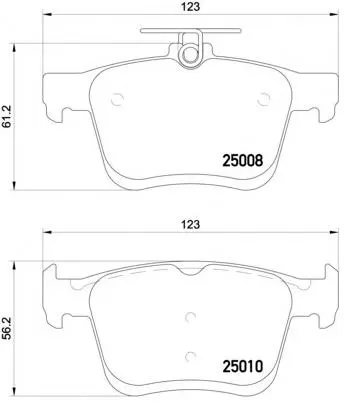 5Q0698451P Brake Pads for AUDI A3, VW GOLF, SEAT LEON SC (5F5), SKODA SUPERB III (3V3)