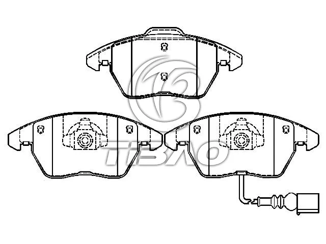 1K0698151E Brake Pads for AUDI TT, VW BORA, SEAT IBIZA IV (6J5, 6P1), IBIZA Mk IV (6J5, 6P1), SKODA FABIA III (NJ3)