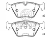34111164629 BMW Brake Pad for BMW 5 (E39)