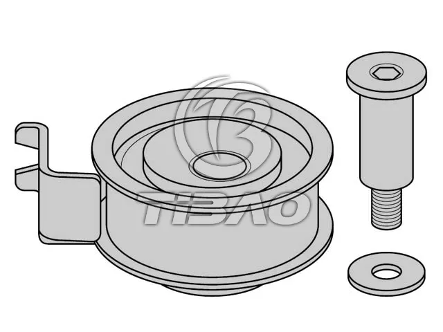 06B109243 Engine Parts Tension Roller for AUDI TT, VW GOLF, SEAT TOLEDO II (1M2), TOLEDO II Sedan (1M2), TOLEDO Mk , SKODA OCTAVIA I Combi (1U5)