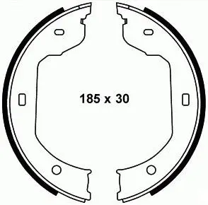 34416761293 BMW Brake Shoe for BMW 5 Series, VW EUROVAN, ROLLS-ROYCE PHANTOM VII Coupe (RR3)