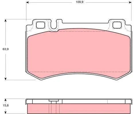 0054204120 Brake Pads for MERCEDES-BENZ E-CLASS (W211), CLS (C219), S-CLASS (W220), SL (R230), SLK (R171), CL-CLASS Coupe (C215)