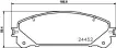 044650E030 Brake Pads for LEXUS RX (_L2_), RX IV (_L2_), TOYOTA HIGHLANDER (_U4_), HIGHLANDER / KLUGER (_U4_), HIG, TOYOTA (FAW) , TOYOTA (GAC) HIGHLANDER (_U5_)