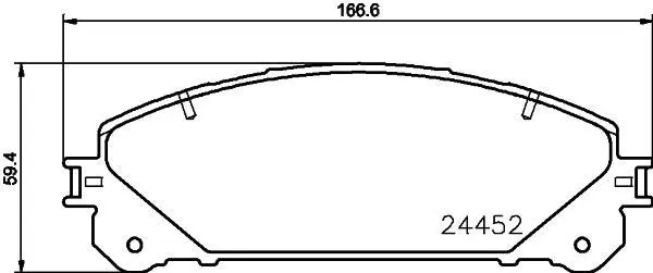 044650E030 Brake Pads for LEXUS RX (_L2_), RX IV (_L2_), TOYOTA HIGHLANDER (_U4_), HIGHLANDER / KLUGER (_U4_), HIG, TOYOTA (FAW) , TOYOTA (GAC) HIGHLANDER (_U5_)