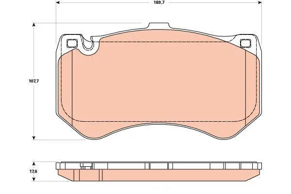 0064200720 Brake Pads for MERCEDES-BENZ S-CLASS (W222, V222, X222), AMG GT (C190), SL (R231), GLC (X253), E-CLASS T-Model (S212), C-CLASS (W205), SLS AMG (C197), CLS (C219)