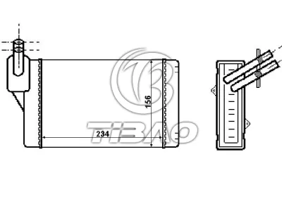 1H1819031A Heat Exchanger for AUDI A3, VW AMAROK, SEAT AROSA (6H1), SKODA OCTAVIA I (1U2)