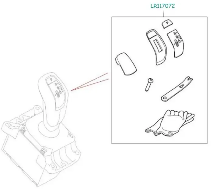 LR117072 Shift Handball Repair Kit for 