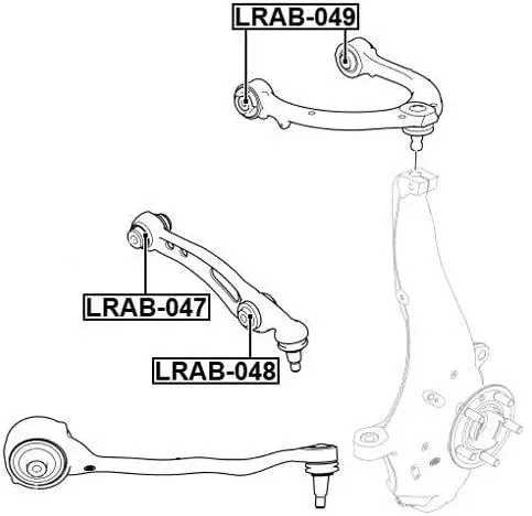 LRAB047 Suspension Parts Control Arm Bushing for LAND ROVER RANGE ROVER SPORT II (L494)