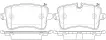 4G0698451A Brake Pads for AUDI A8, PORSCHE MACAN