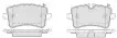 4G0698451A Brake Pads for AUDI A8, PORSCHE MACAN