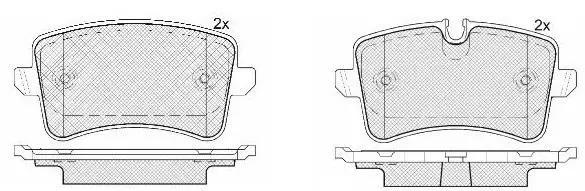 4G0698451A Brake Pads for AUDI A8, PORSCHE MACAN