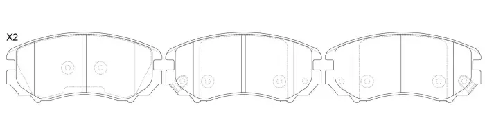 SP1202 Brake Pads for HYUNDAI AVANTE V Saloon (MD, UD), ELANTRA V Saloon (MD, UD, KIA K5 (FSGDS6B), K5 (FSGDS6B, TF), OPTIMA (FSGDS6B)