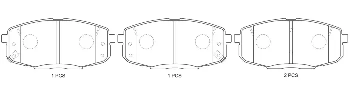 SP1240 Brake Pads for HYUNDAI AVANTE (FD), ELANTRA (FD), i30 (FD), i30 I (FD), KIA CEE\\\\\\\\\\\\\\\'D SW (ED)