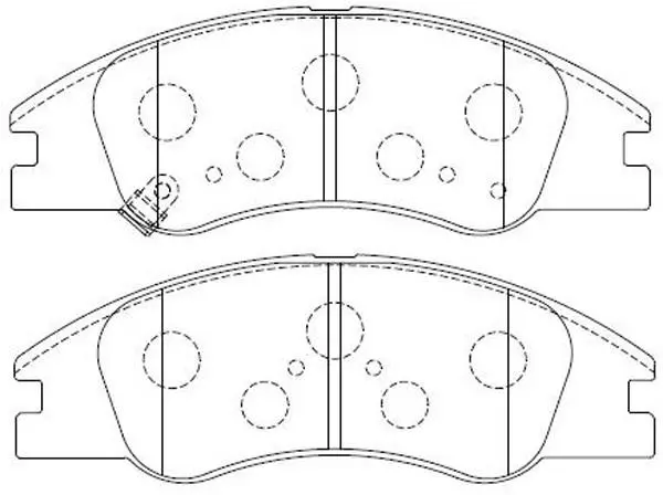 SP1167 Brake Pads for KIA CERATO I Hatchback (LD), SPECTRA5 I Hatchback (LD), KIA (DYK) CERATO Hatchback