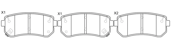 SP1187 Brake Pads for DODGE ATTITUDE, HYUNDAI ACCENT III Saloon (MC), ACCENT IV Saloon (MC), VER, KIA PRIDE II (JB), RIO II (JB), KIA (DYK) FORTE