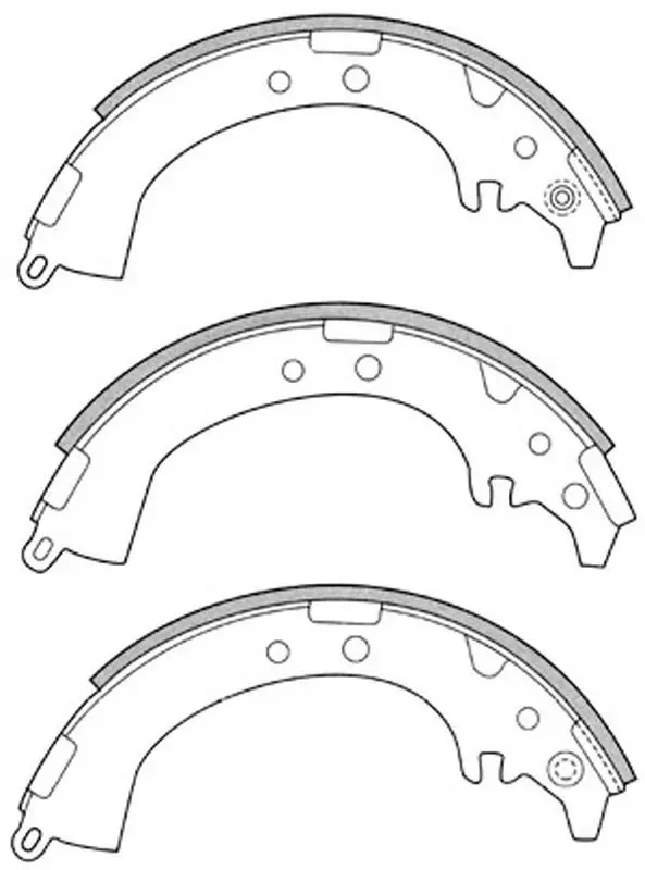 A2333 Brake Shoe Set for CHEVROLET ORLANDO (J309), OPEL ASTRA J Coupe, ASTRA J GTC, VAUXHALL ASTRA Mk VI (J) Saloon (P10)