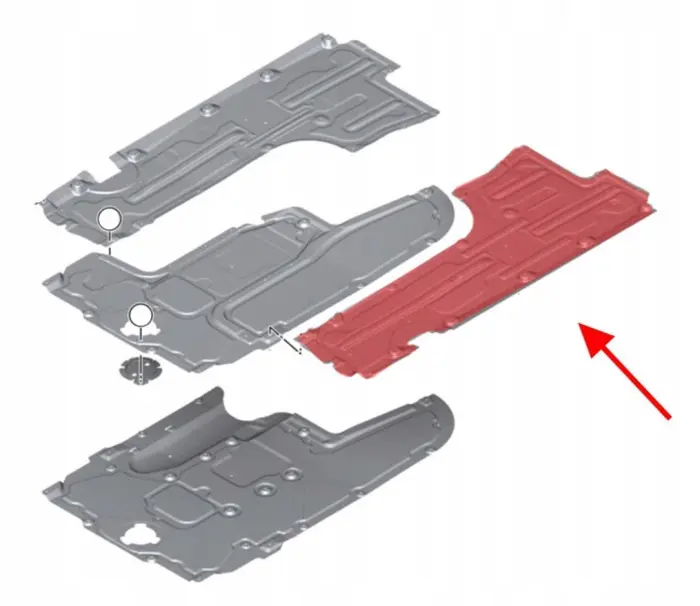 51757207267 Body Board Under for BMW 5 (F10)