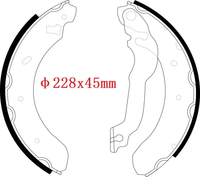 6500945 Brake Shoe Set for NISSAN PRIMERA (P10), PRIMERA Hatchback (P10)