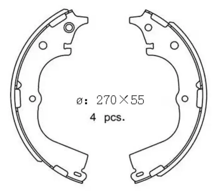 A2317 Brake Shoe Set for OPEL ZAFIRA / ZAFIRA FAMILY B (A05), VAUXHALL ZAFIRA Mk III (P12)