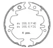 A33010 Brake Shoe Set for CITROËN BERLINGO Box Body/MPV (B9), PEUGEOT 308 SW I (4E_, 4H_), 308 SW I Wagon (4E_, 4H_)