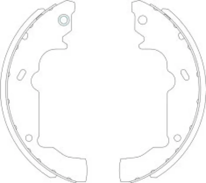 AF729 Brake Shoe Set for 