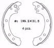 AF801 Brake Shoe Set for