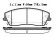 05142555AA Brake Pads for CHRYSLER 300 (LX), 300C (LX), DODGE CHARGER