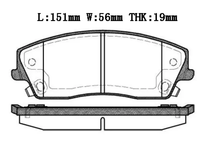 05142555AA Brake Pads for CHRYSLER 300 (LX), 300C (LX), DODGE CHARGER