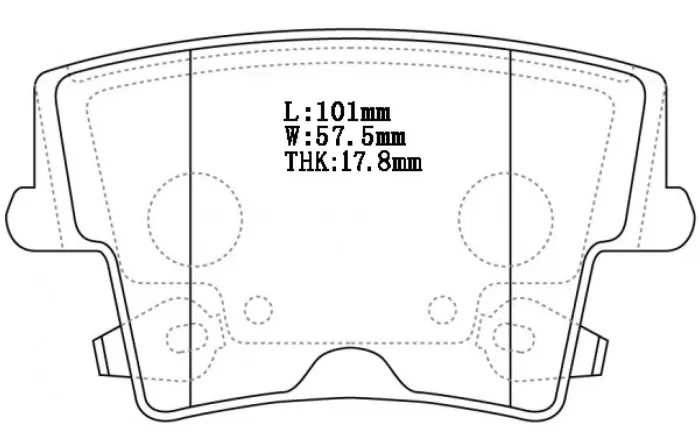 05139191AA Brake Pads for CHRYSLER 300 (LX), 300C (LX), LANCIA THEMA (LX_)