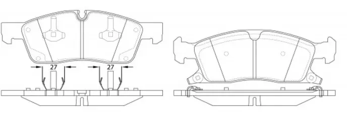 68052370AC Brake Pads for JEEP GRAND CHEROKEE IV (WK, WK2), GRAND CHEROKEE VAN (WK2)