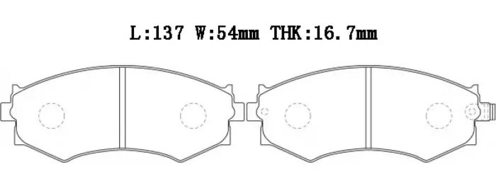 410606E390 Brake Pads for