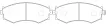 410606E390 Brake Pads for