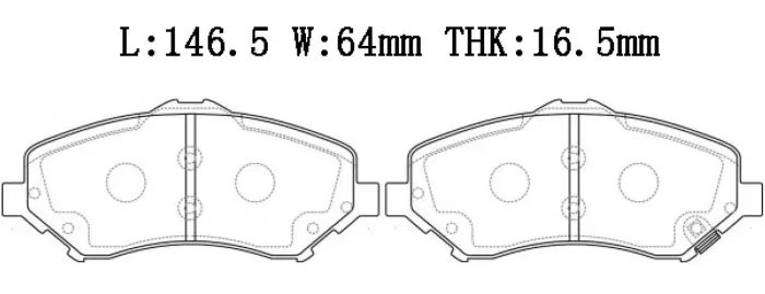 68003701AA Brake Pads for VW ROUTAN, CHRYSLER GRAND VOYAGER V (RT), TOWN &amp;amp;amp;amp; COUNTRY V (RT), DODGE JC, JOURNEY, JOURNEY (JC), JOURNEY SUV, FIAT FREEMONT (345_), FREEMONT SUV (345_), JEEP WRANGLER / WRANGLER JK III (JK), WRANGLER III (JK