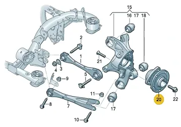 1ED407621A Transmission Parts Wheel Bearing for 