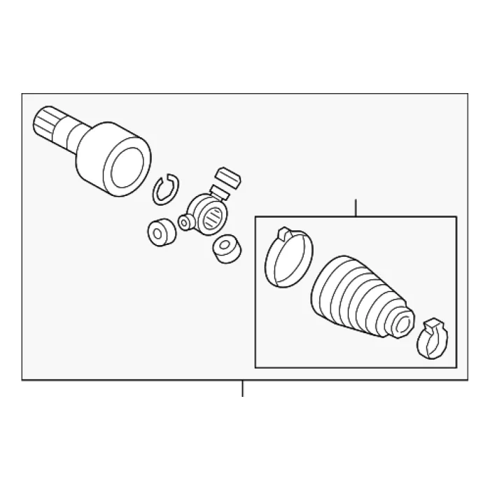 3QF498103E Transmission Parts CV Joint for 