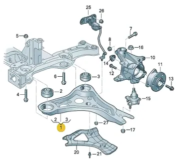 1ED407152 Suspension Parts Control Arm for 