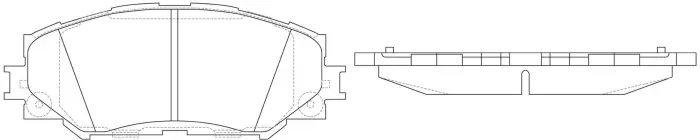 0446502220 Brake Pads for LEXUS HS (ANF10), SCION xB MPV, SUBARU TREZIA, TOYOTA PREMIO (_T26_)