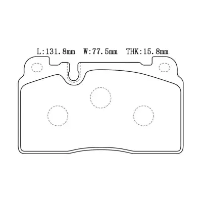 8R0698151K Brake Pads for AUDI Q5, PORSCHE MACAN