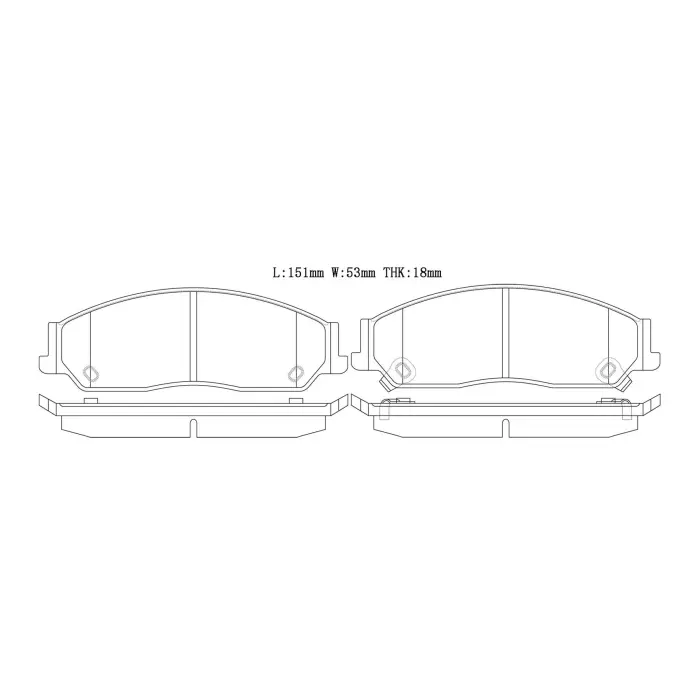 0446506090 Brake Pads for BYD M6, EMGRAND EC8, ENGLON SX7, GLEAGLE GX7, TOYOTA CAMRY Saloon (_V5_), CAMRY VII Saloon (_V5_)