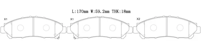 0446526440 Brake Pads for TOYOTA HIACE VI Bus (__H3__), HIACE VI Van (__H3__)