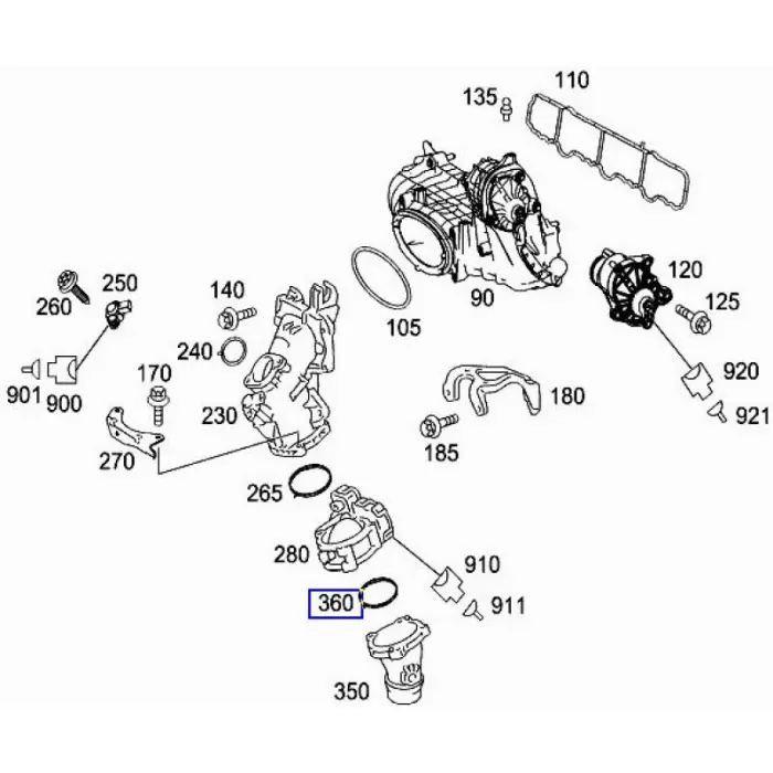 6510910460 Engine Parts Engine Intake Manifold Gasket for