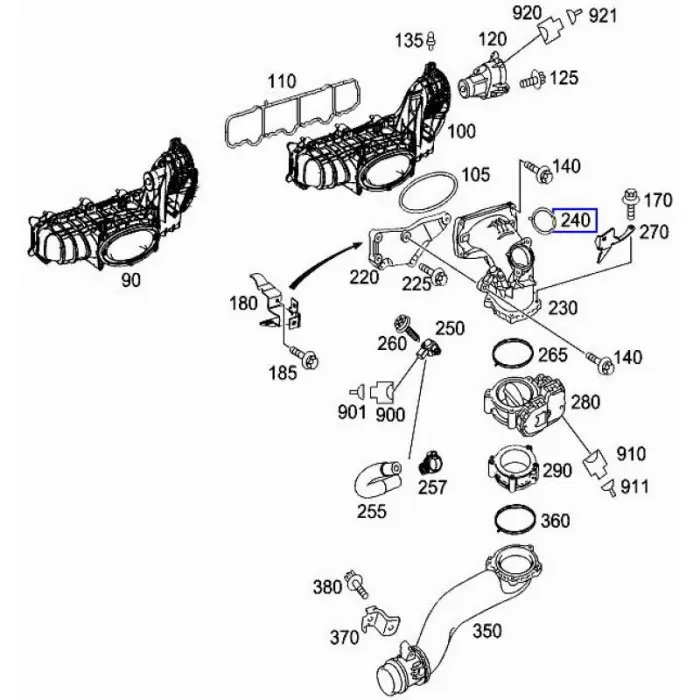 6510910360 Engine Parts Exhaust Manifold Gasket for MERCEDES-BENZ Vito, JEEP COMPASS (MK49), COMPASS SUV (MK49)