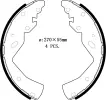 UAYN2638Z Brake Shoe Set for FORD RANGER (TKE), RANGER SUV (TKE), MAZDA BT-50 Pickup (CD, UN)