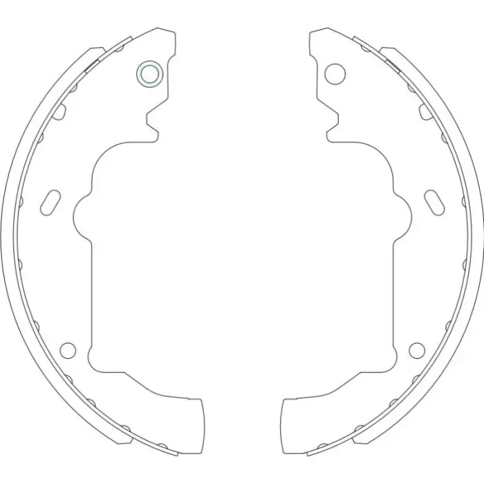 0449508010 Brake Shoe Set for CHEVROLET EQUINOX, TOYOTA SIENNA (_L1_)