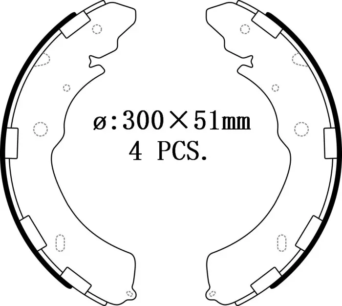 8979478020 Brake Shoe Set for FIAT FULLBACK Pickup (502_, 503_), ISUZU D-MAX II Platform/Chassis (TFR, TFS), MITSUBISHI HUNTER (KA_T, KB_T), L200 (KA_T, KB_T), L200 / STO