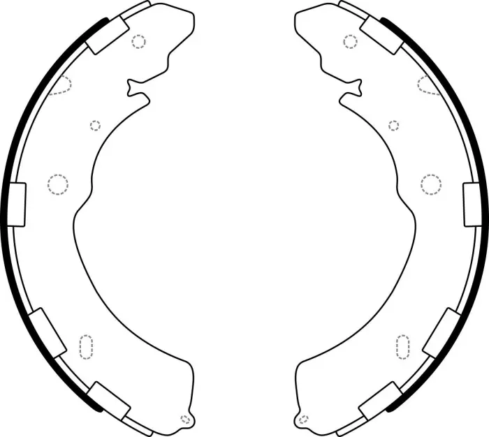 8979478020 Brake Shoe Set for FIAT FULLBACK Pickup (502_, 503_), ISUZU D-MAX II Platform/Chassis (TFR, TFS), MITSUBISHI HUNTER (KA_T, KB_T), L200 (KA_T, KB_T), L200 / STO